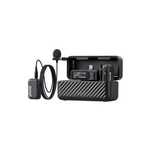 بويا - طقم مايكروفون لاسلكي بمرسلين 2 ومدى 300 متر...