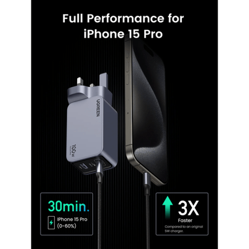 شاحن جداري يوجرين نيكسود بمنفذين USB-C وبمنفذ USB...