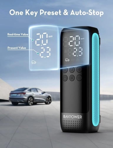 مضخة هواء راف باور بريميوم بدون بطارية بقوة 120 وا...