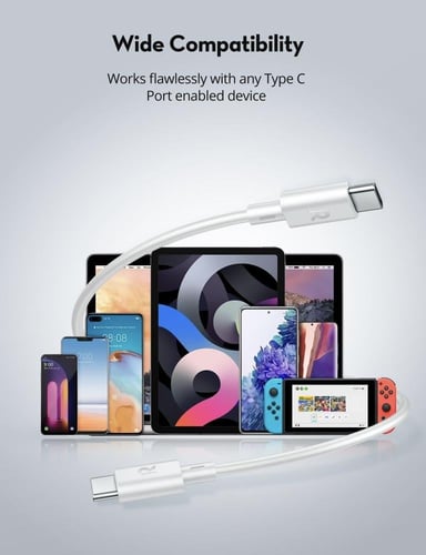 سلكين راف باور تايب سي الى تايب سي 1 متر + 2 متر -...