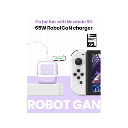 شاحن جداري يوجرين نيكسود GaN روبوت بمنفذين USB-C و...