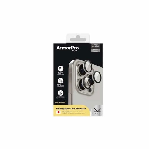 عدسات دبل ArmorPro للايفون 16 برو و 16 برو ماكس