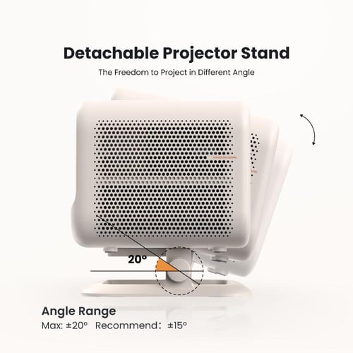 يابر - بروجكتر L2 plus بصوت JBL بقوة 8 واط 700 لوم...