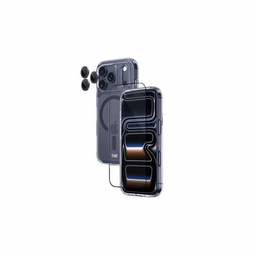 بكج Armorpro D30 ثلاثة في واحد ( كفر حماية شفاف ما...