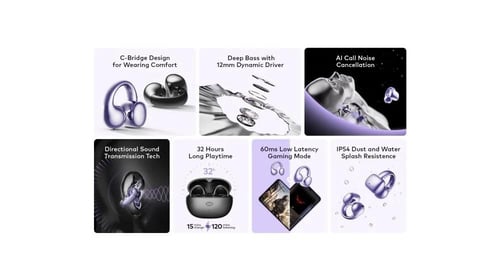 ايتيل - سماعة Itel Buds Fit 5 اللاسلكية ذات التصمي...