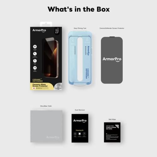 حماية شاشة خصوصية زجاجية ArmorPro ديفندر ايفون 16...