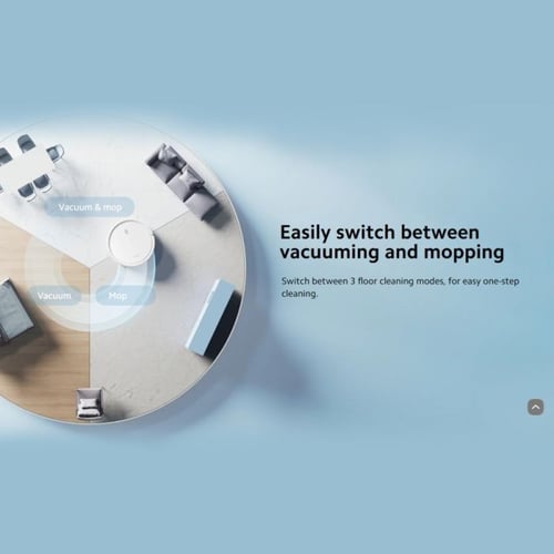 مكنسة شاومي روبوتية ذكية E10 تكنس وتمسح بقوة شفط 4...