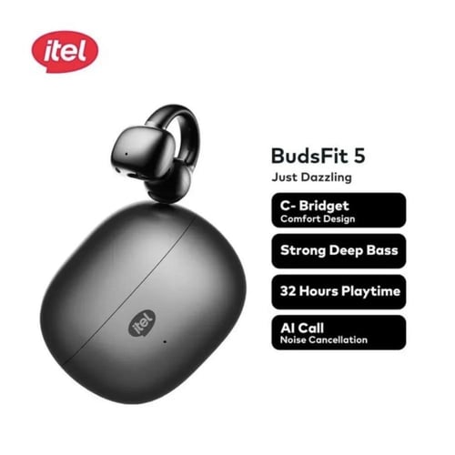 ايتيل - سماعة Itel Buds Fit 5 اللاسلكية ذات التصمي...