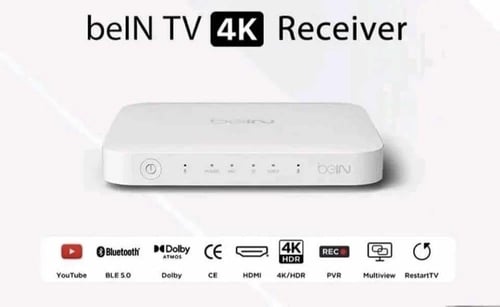 رسيفر عربي beIN 4K الاصدار الجديد + باقة تميز