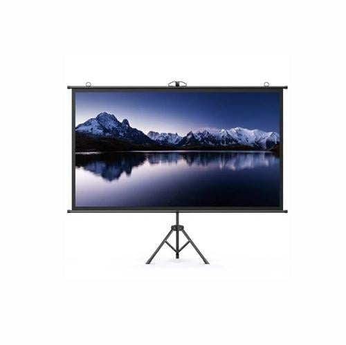 شاشة عرض 2 في 1 للبروجكتر مع حامل استانلس استيل بح...