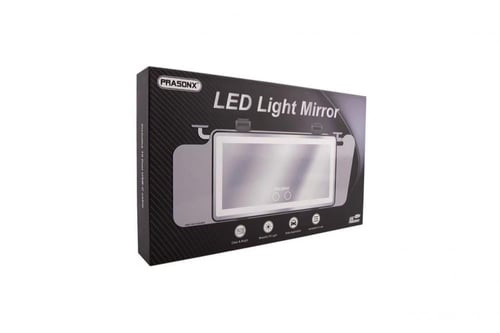 مرآة مضيئة في شماسة السيارة