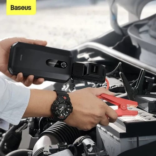 بطارية ومشغل سيارة بيسوس بسعة 10000 ملي امبير - اس...