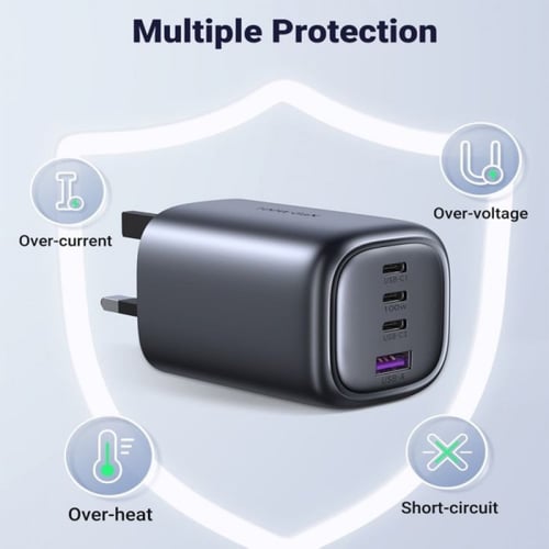 شاحن جداري يوجرين بثلاث منافذ PD وبمنفذ USB بتقنية...