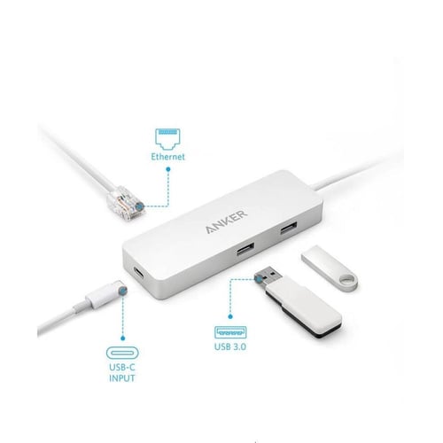 موزع وموصل طاقة انكر تايب سي و ايثرنت ومنفذ PD - ف...