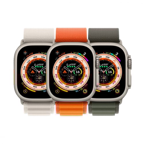 ساعة ابل الترا GBS + Celluar مقاس 49 مم سوار اسود