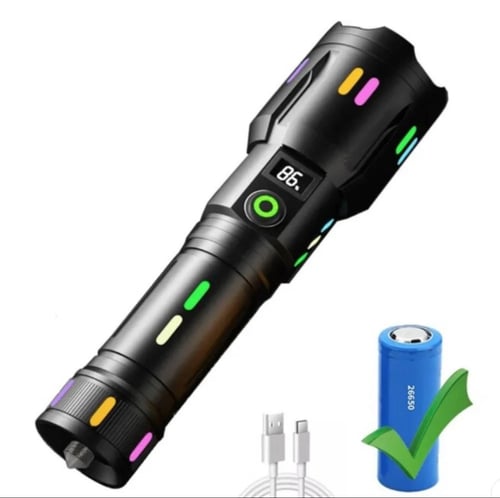 كشاف LED بقوة 60 واط قابل لإعادة الشحن عالي الطاقة