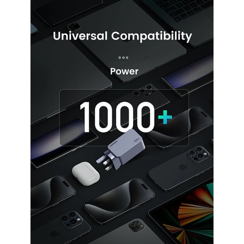 شاحن جداري يوجرين نيكسود بمنفذين USB-C وبمنفذ USB...