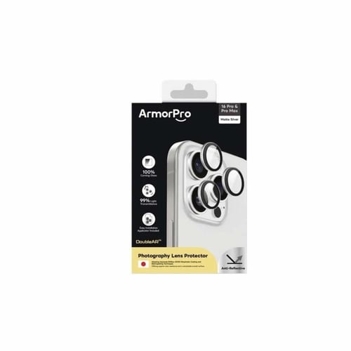 عدسات دبل ArmorPro للايفون 16 برو و 16 برو ماكس