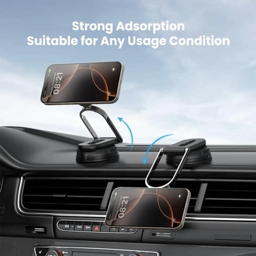 ستاند دريب مغناطيسي للجوال قابل للطي وللدوران 360...