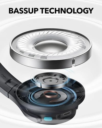 سماعة رأس لاسلكية ساوندكور Q11i - رمادي