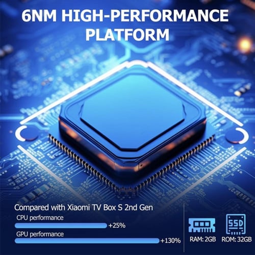 تي في بوكس شاومي مشغل وسائط الجيل الثالث بدقة 4K U...