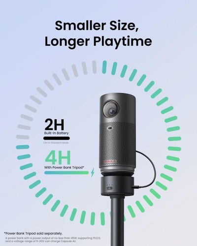 بروجكتر محمول انكر نيبولا كابسول اير - اسود