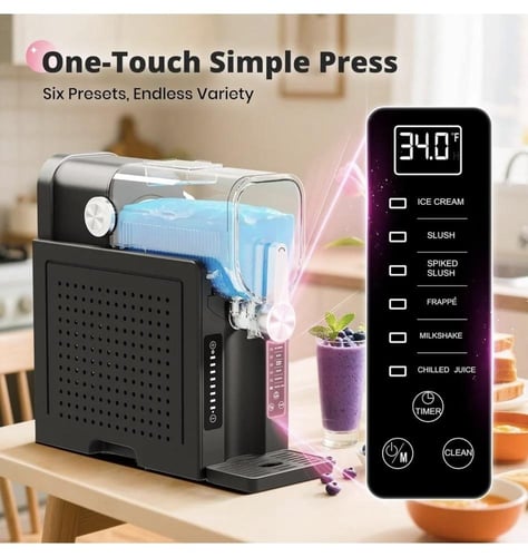 دينكس - صانعة ايس كريم وسلاش ومشروبات مجمدة DX4504...