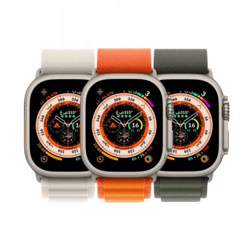 ساعة ابل الترا GBS + Celluar مقاس 49 مم سوار اسود