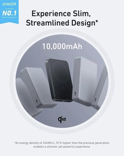 بطارية انكر ماج سيف بسعة 10000 ملي امبير بقوة 15 و...