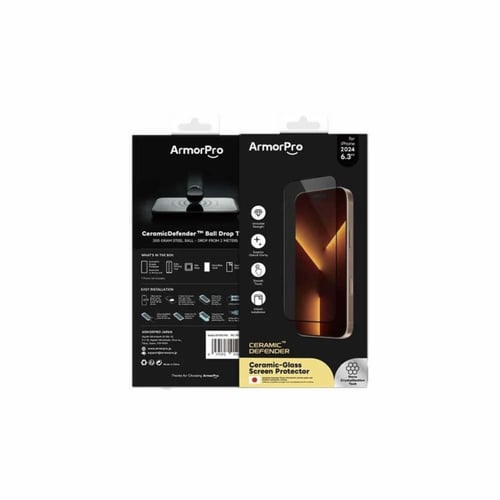 حماية شاشة زجاجية ArmorPro ديفندر ايفون 16 برو - ش...