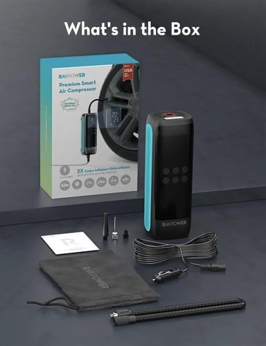 مضخة هواء راف باور بريميوم بدون بطارية بقوة 120 وا...