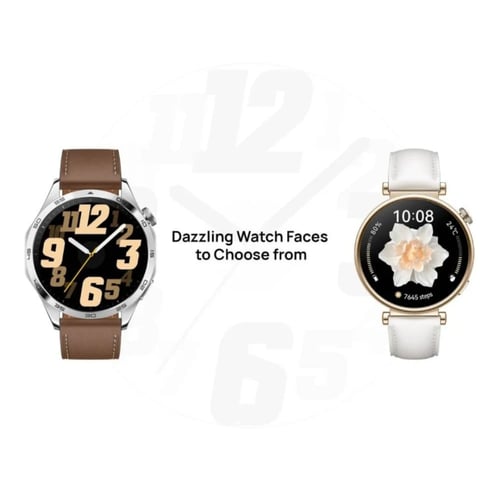 هواوي - ساعة هواوي Watch GT4 بسوار من الستانلس ستي...