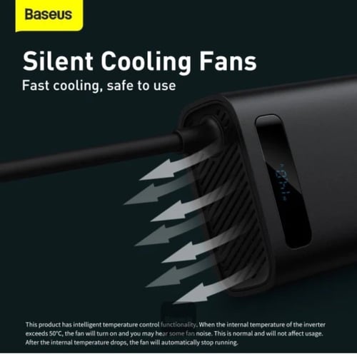 توصيلة سيارة بيسوس بقوة 150 واط و220 فولت بمنفذ تا...