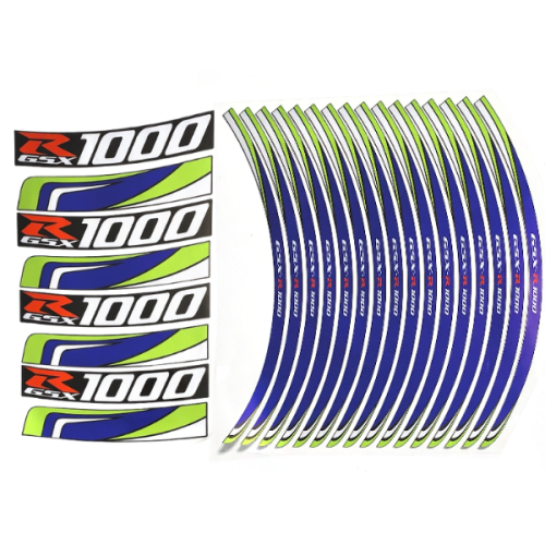 استيكر جنط ازرق-اخضر GSXR1000