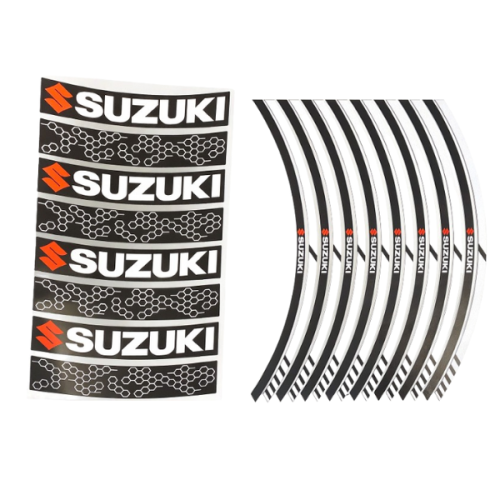 استيكر جنط اسود فضي Suzuki