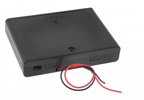 حامل بطاريات مع مفتاح تشغيلي| AA 6-Cell Box with O...