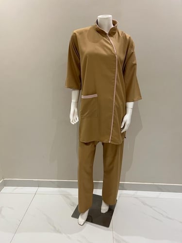 زي عاملات صيفي سادة