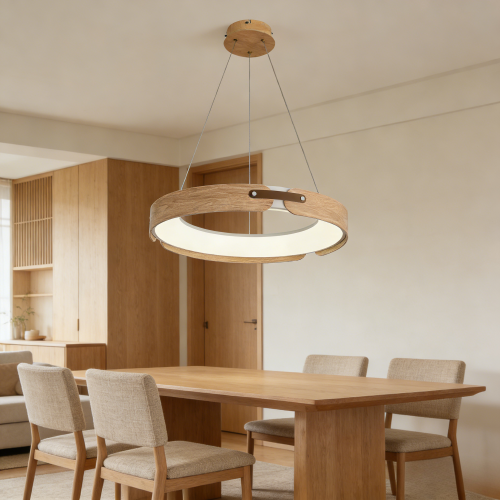 Eco Light Wooden Chandelier