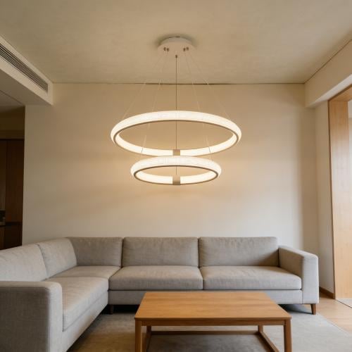 Chandelier Wahj Modern 3 Lights ML-PL033 Gold - LED