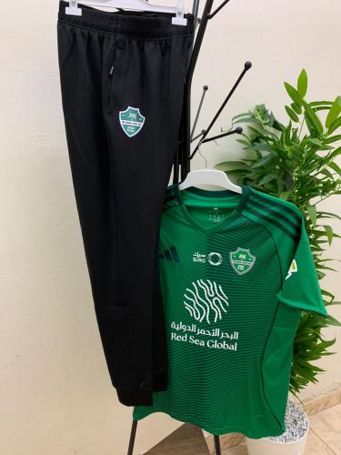 طقم الأهلي الاخضر تيشيرت مع بنطلون طويل 2026