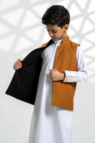 سديري اطفال جوخ دبل فيس بالوان مختلفه(جملي مع اسود...