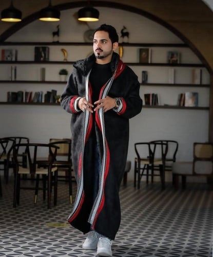 فروه رجاليه شتويه سدو مع تطريز مميز -ازياء شتويه-م...