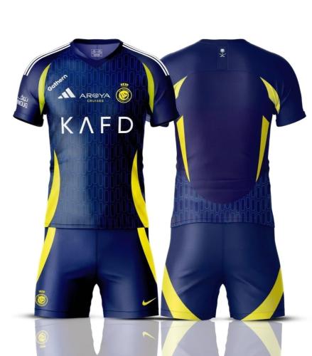 طقم النصر الاحتياطي 2025 باللون الكحلي