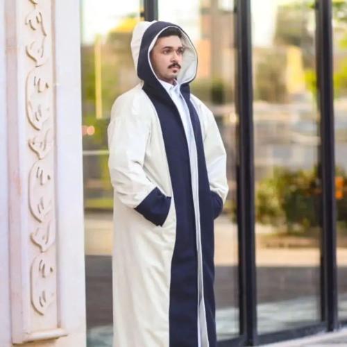 فروة شتوية رجالية دبل فيس كحلي وسكري