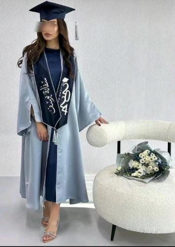 عبايات تخرج 2024 تطريز الاسم حسب الطلب