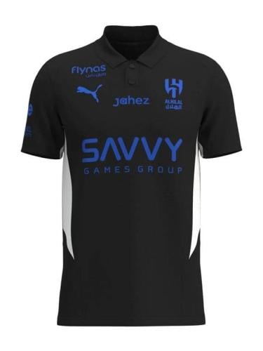 تيشيرت بولو سفر الهلال السعودي الأسود 2025-2026