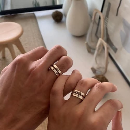 خواتم فضه خالص شكل جديد رجالي ونسائي