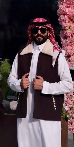 سديري رجالي جوخ عنابي بفرو داخلي-ازياء الشتاء-متجر...