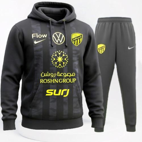 طقم بلوفر وبنطلون نادي الاتحاد 2026 باللون الأسود