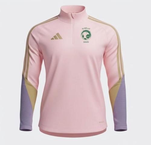 سويتر المنتخب السعودي الوردي 2026 أناقة